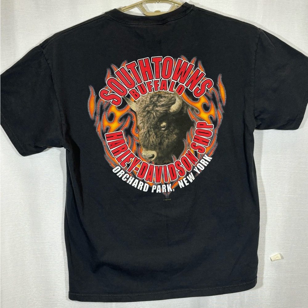 VTG Harley-Davidson Orchard Park New York Buffalo Flame Fire /Harley # 1 graphic